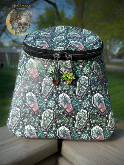 Succulents and coffins mini backpack